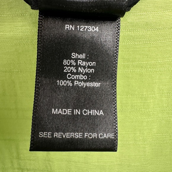 Ali Miles Tunic Top Shirt Size 1X Crinkle Button Up Crochet Artsy Boho Statement - Picture 14 of 16